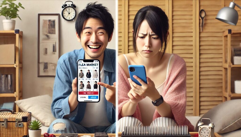 他のフリマアプリとの対応比較